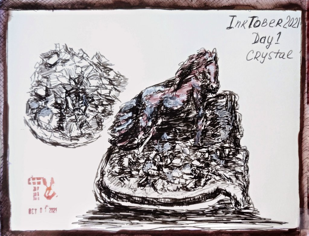 Inktober 2021. Day 1. Crystal
